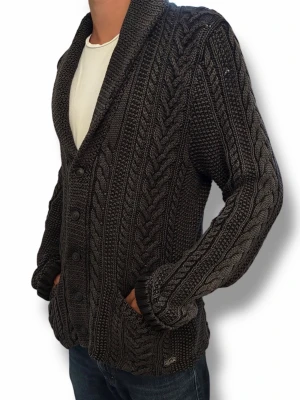 Ralph Lauren Stickad Cardigian - Ralph Lauren x Denim Supply Cardigan | Perfekt till våren/hösten | Toppskick 9/10 finns inga defekter | Färgen svart och storlek L | Nypris runt 4500kr | Hör av er för mer information/bilder!