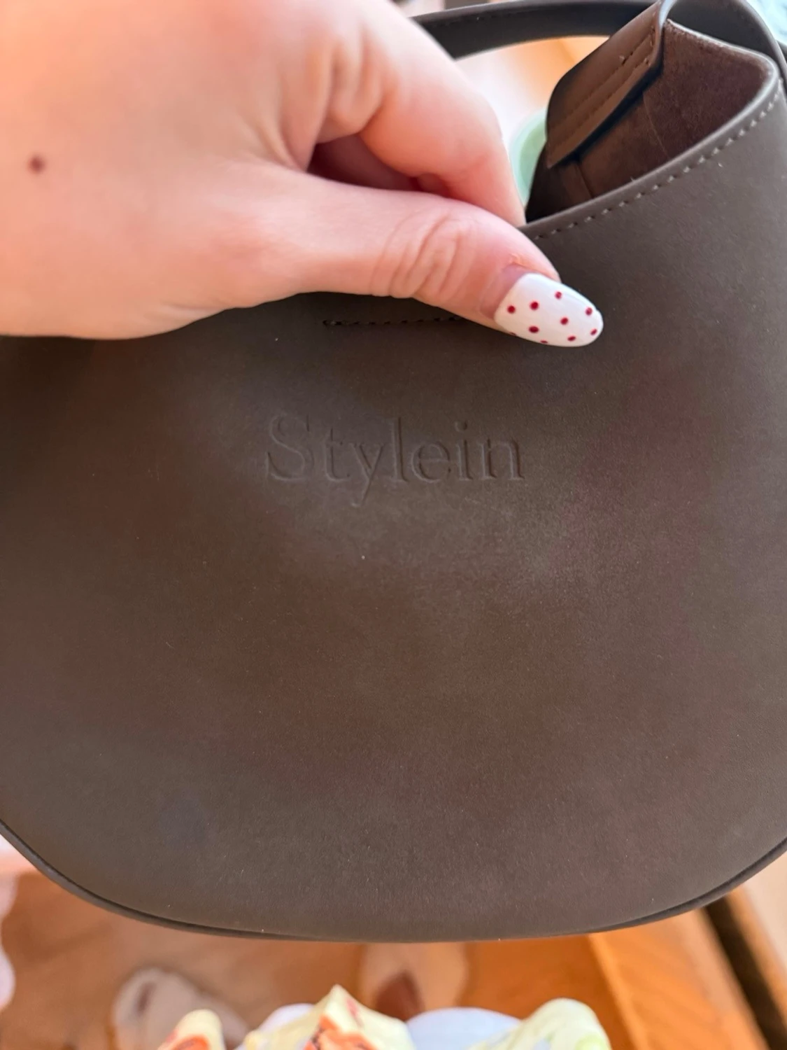 Beige axelväska  - 4