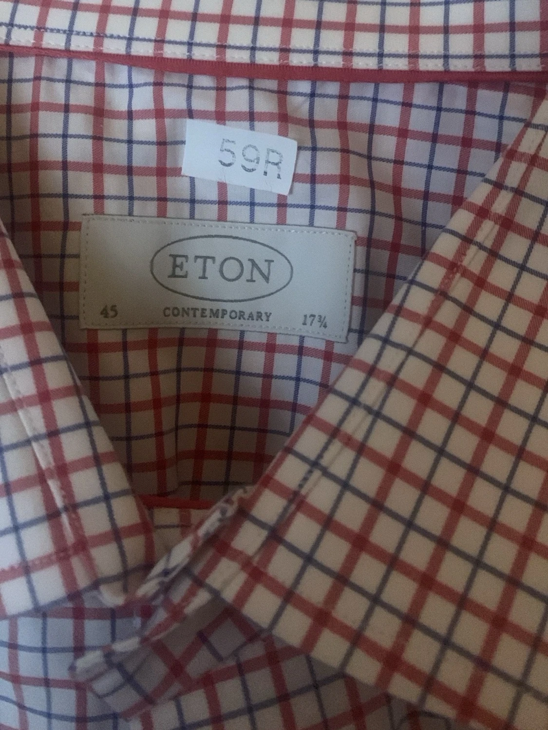 Rutig skjorta från Eton i bomull - 1