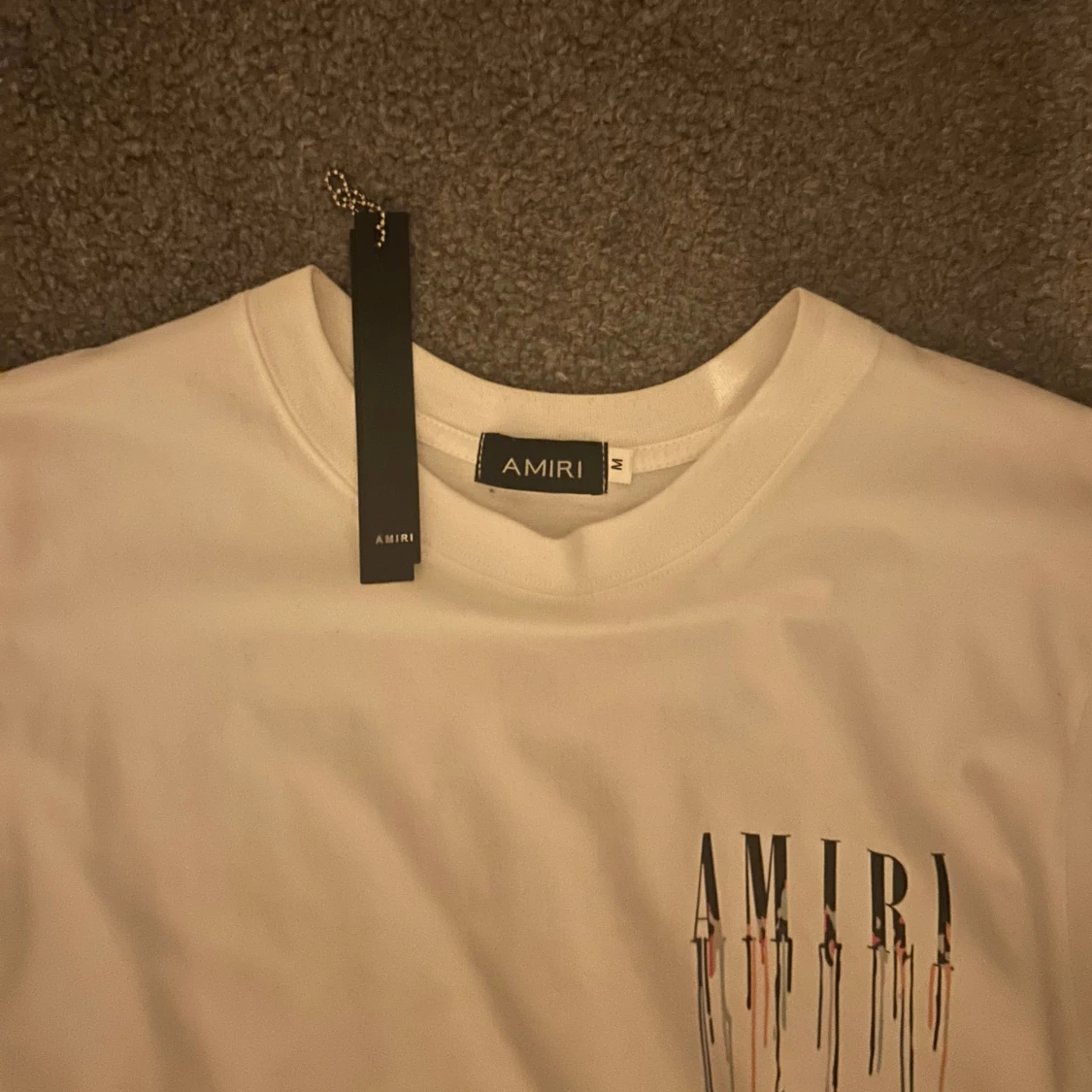 Vit AMIRI t-shirt med tryck - 1