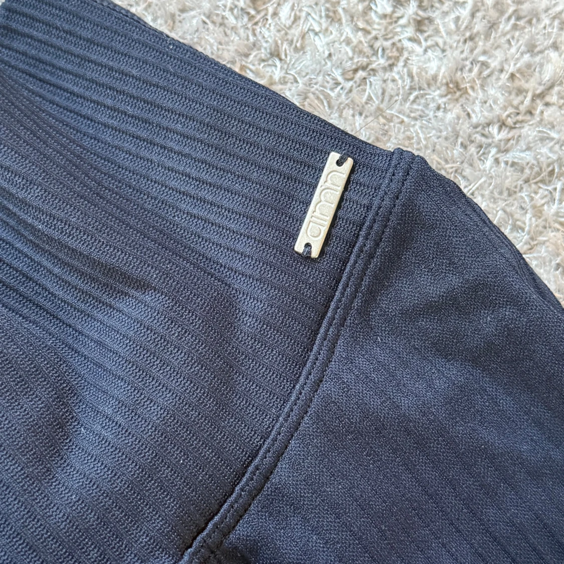 Mörkblå ribbade leggings Aim'n - 1