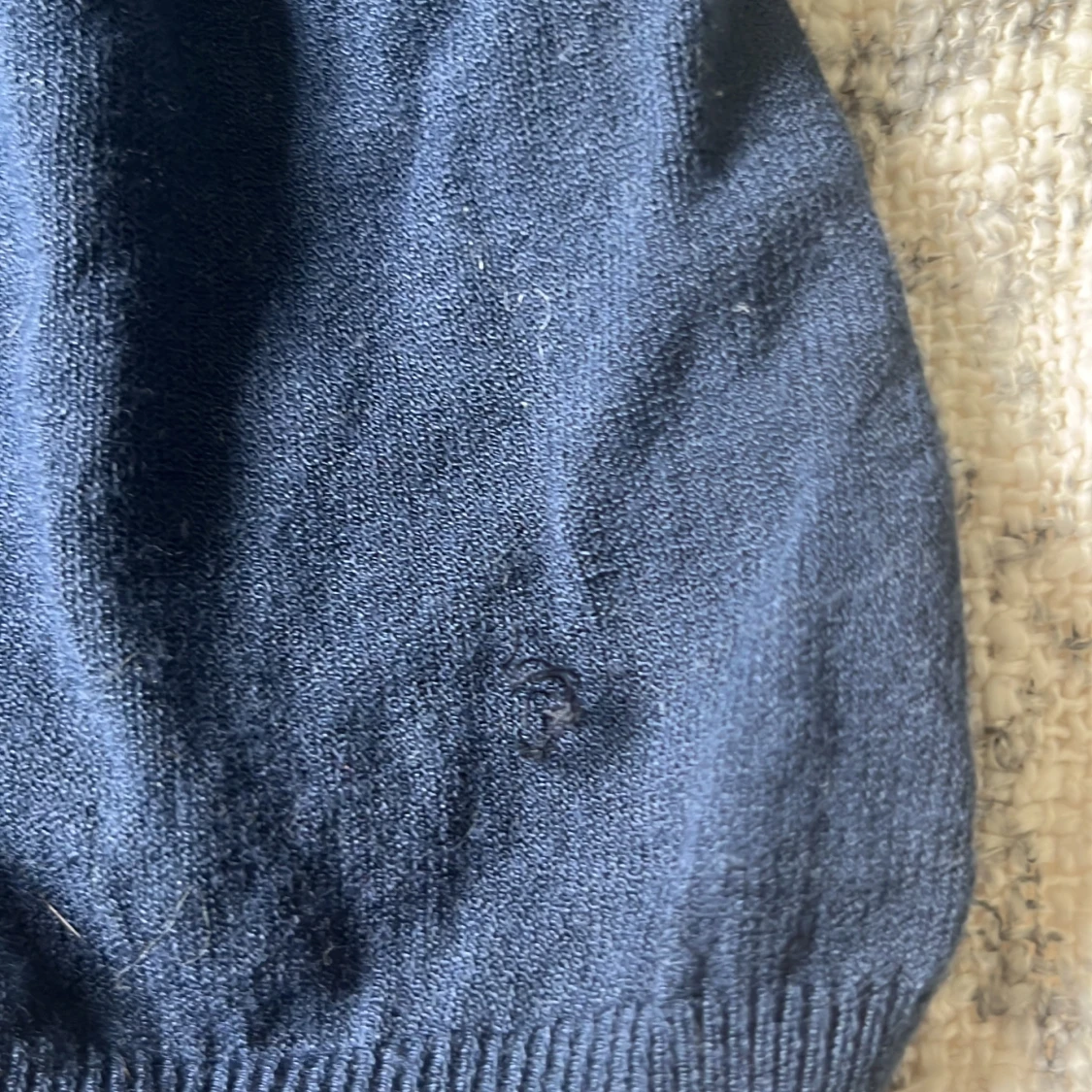 Mörkblå offshoulder  - 2