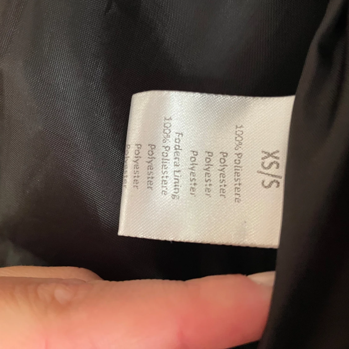Svart skepparkavaj i polyester XS/S - 2