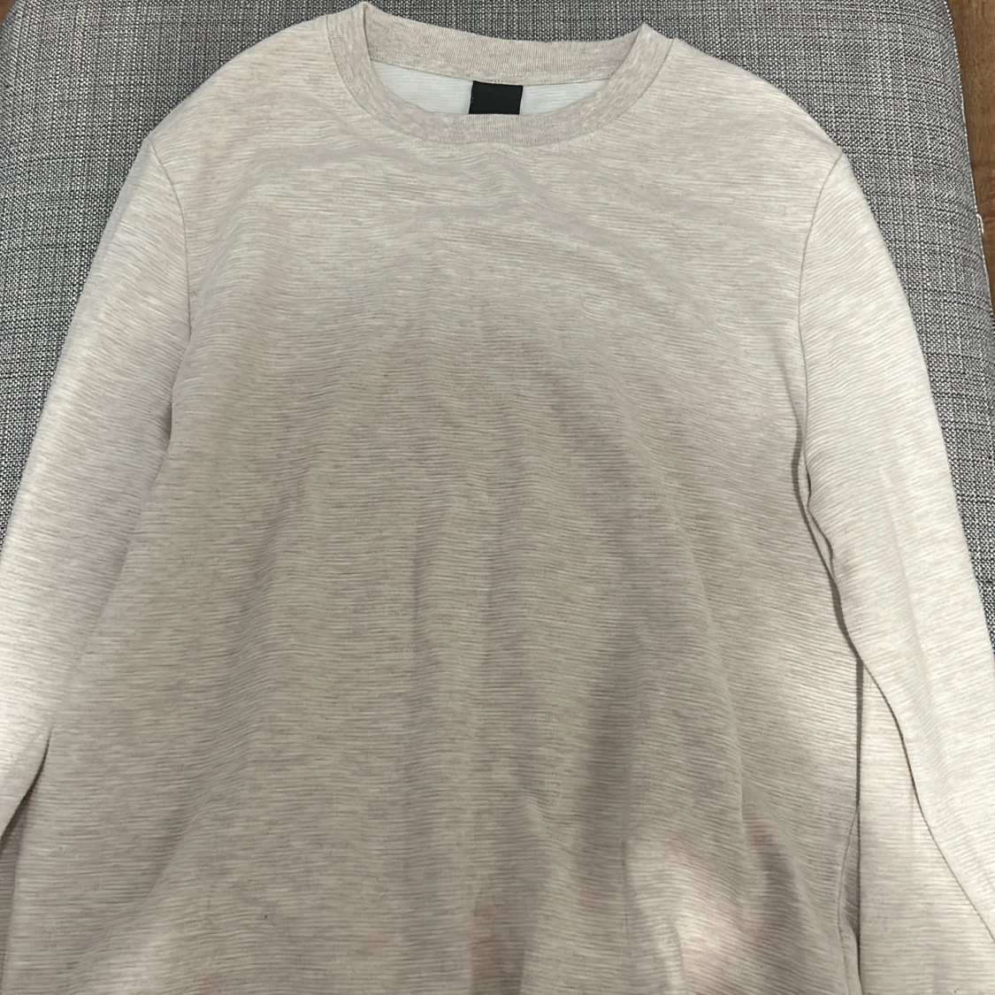 Beige sweatshirt i bomull, strl M