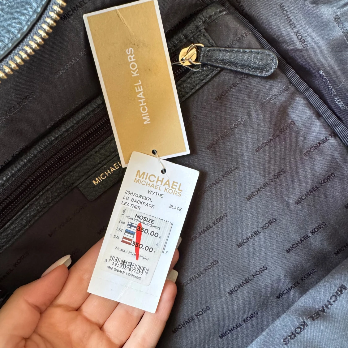 Svart ryggsäck Michael Kors med nitar - 4