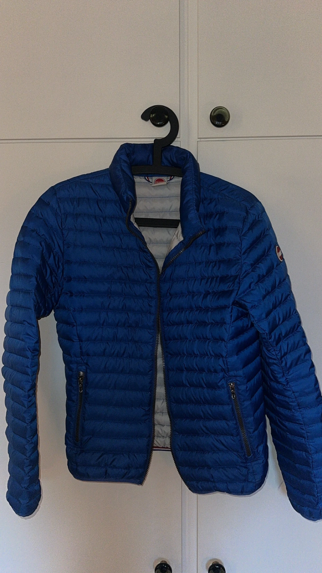 Blå Colmar pufferjacka med dragkedja