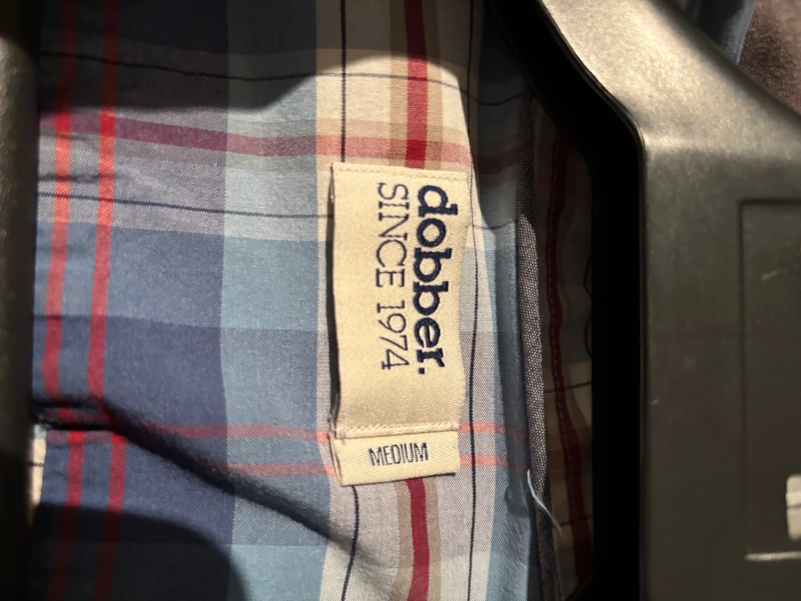 Blårutig skjorta från Dobber  - 2