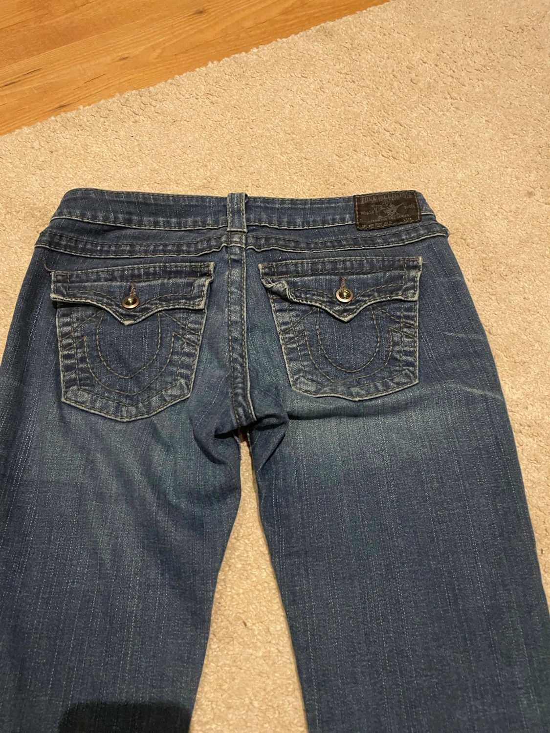 True Religion blå bootcut jeans, stl 29 - 1
