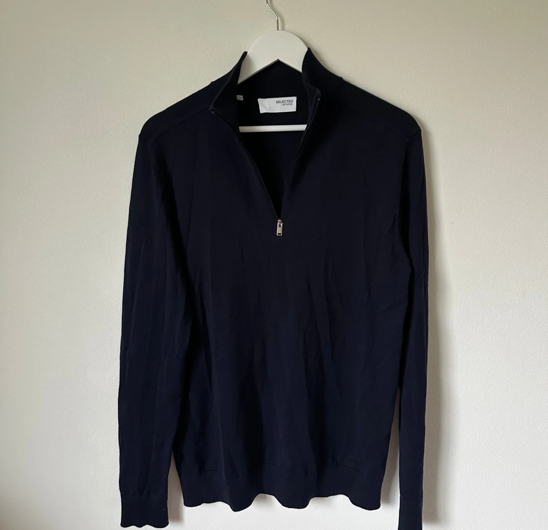 Mörkblå polotröja Selected Homme - 1