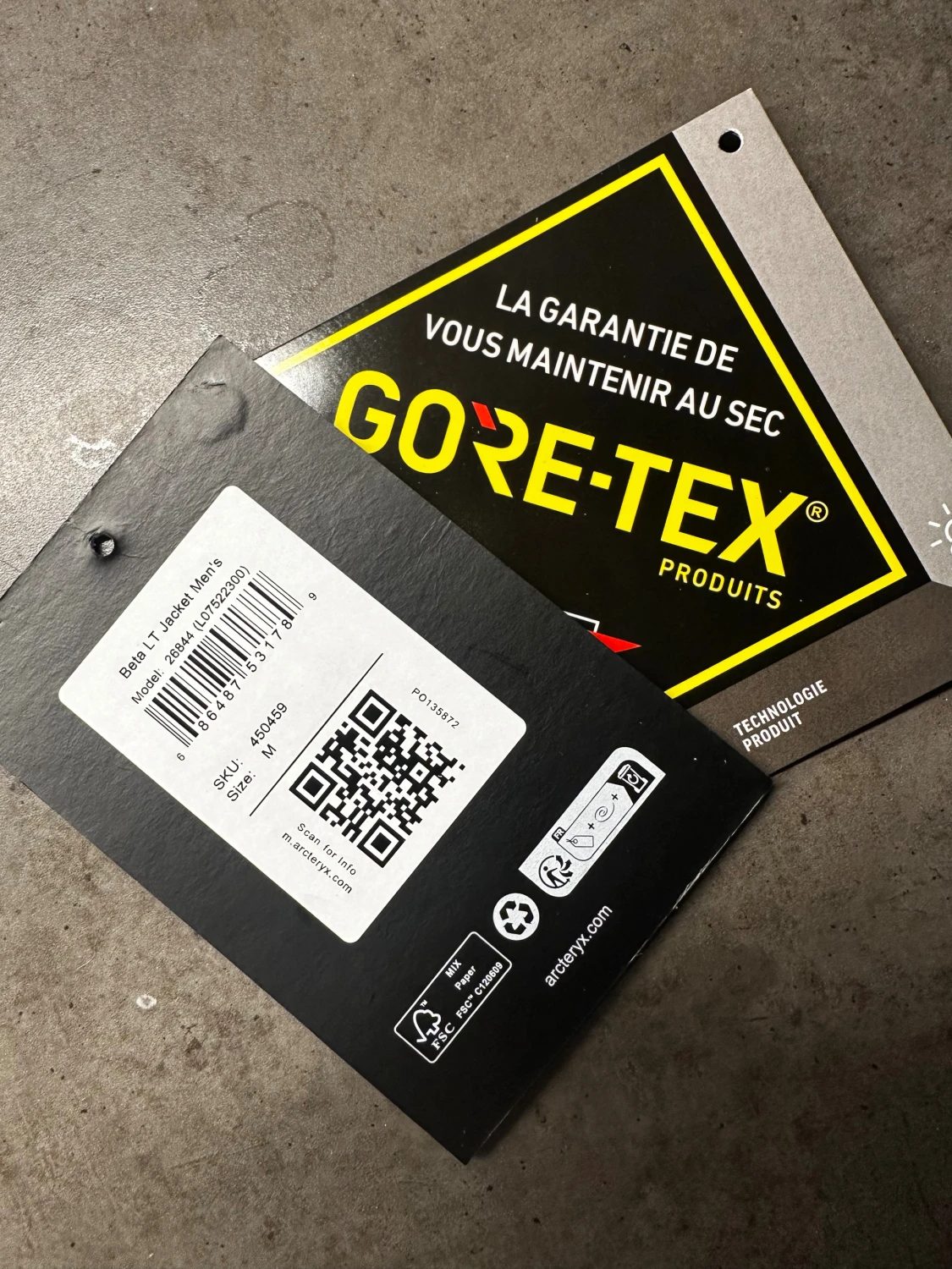 Svart Arc'teryx vindjacka Gore-Tex - 5