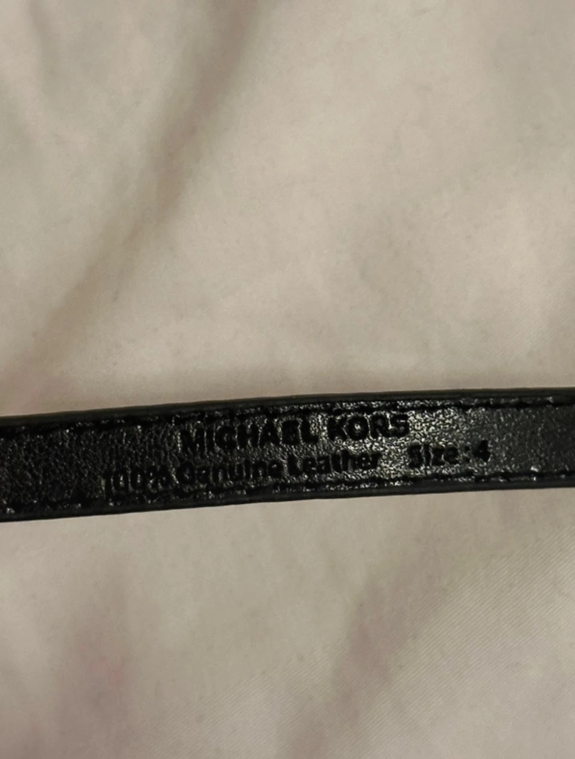 Svart smalt skärp från Michael Kors - 5