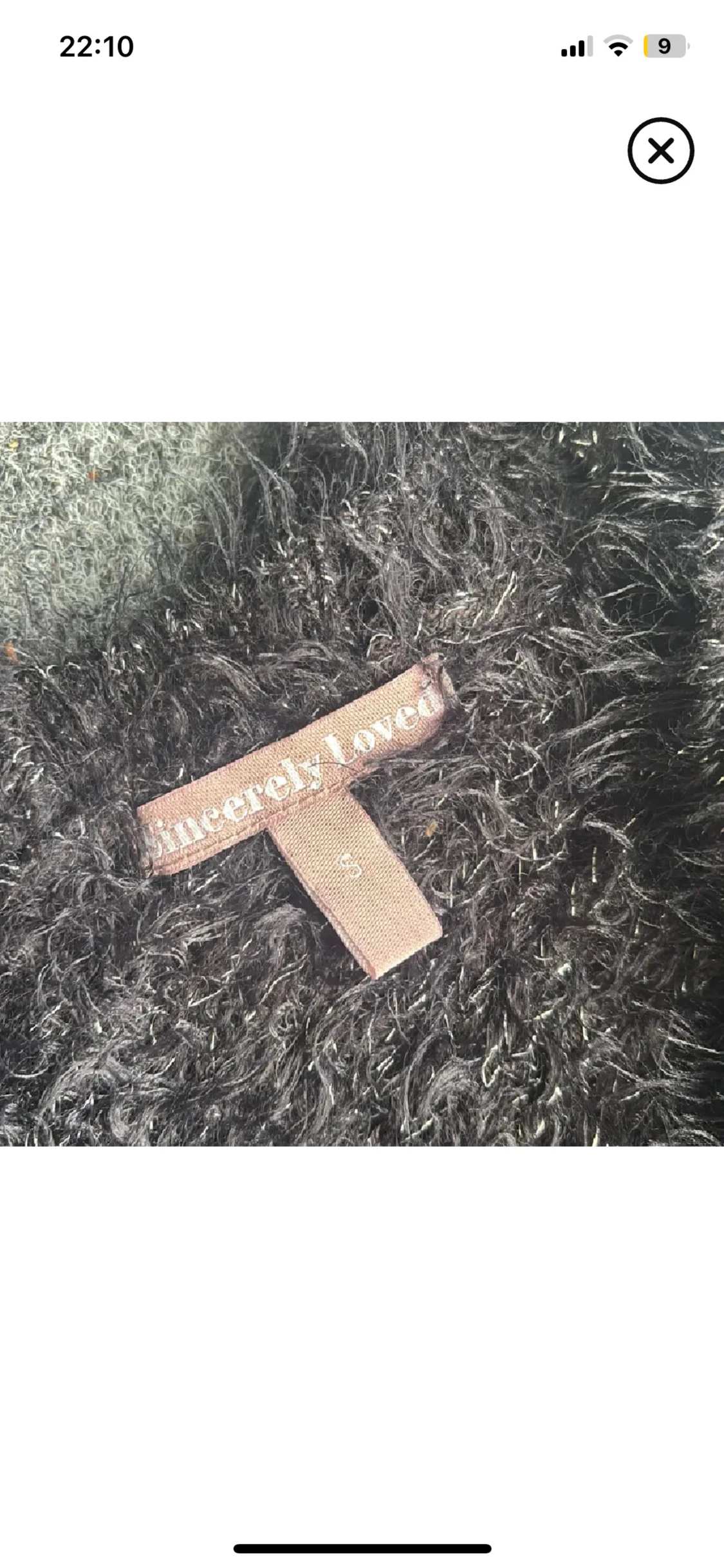 Svart fluffig stickad tröja Sincerely Loved - 2