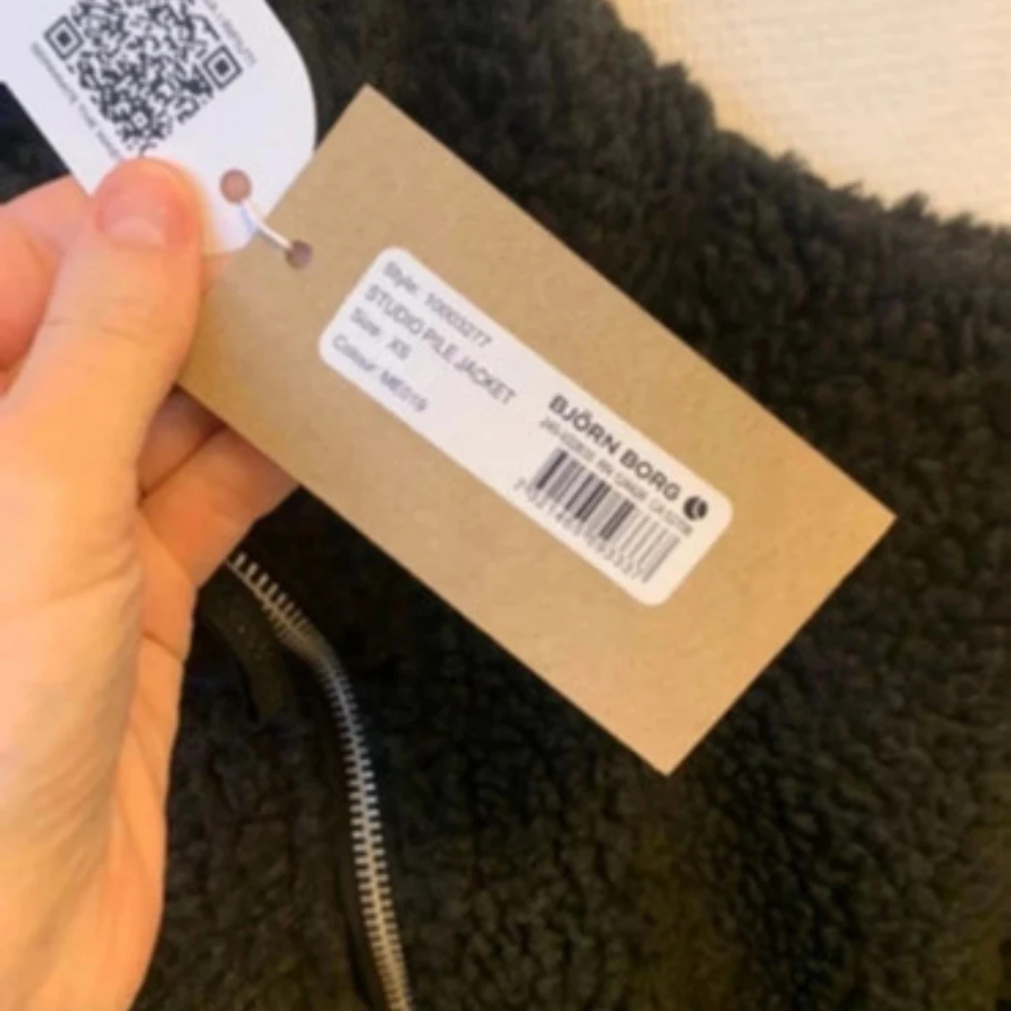 Mörkgrå teddyjacka från Björn Borg - 3