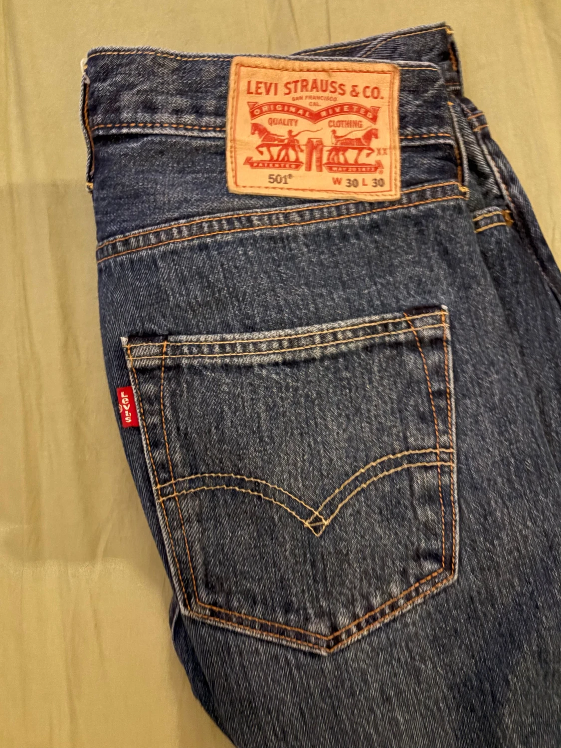 Levi's 501 blå jeans W30 L30 - 1
