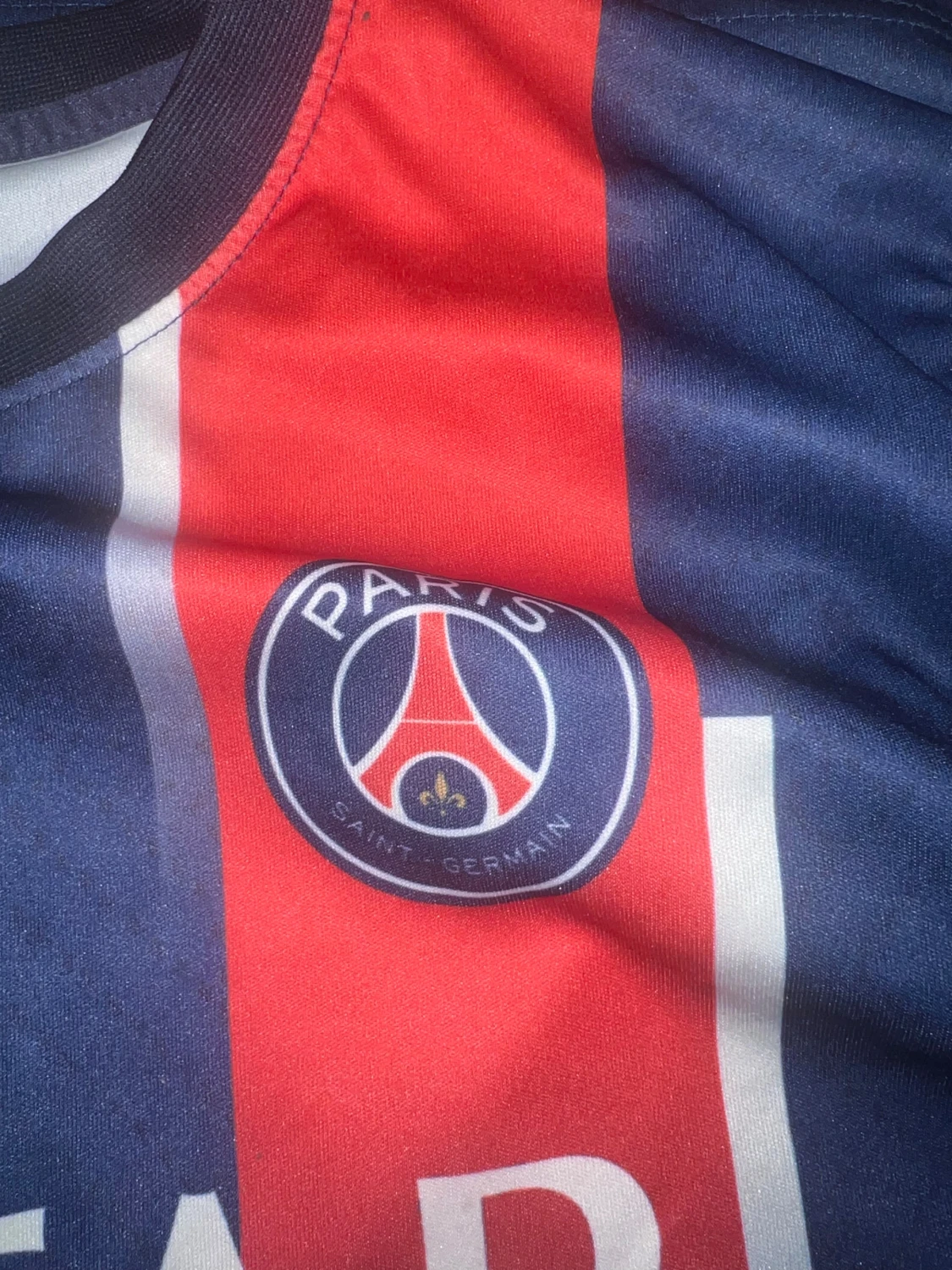 PSG Mbappé matchtröja Nike blå/röd 21/22 - 2