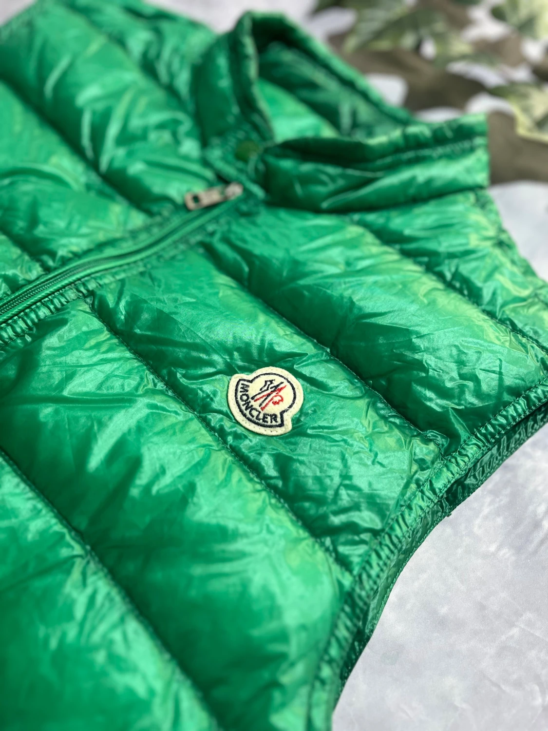 Moncler Gui Väst i Grön Storlek S (Grischelino Västen) [ÄKTA] - 1