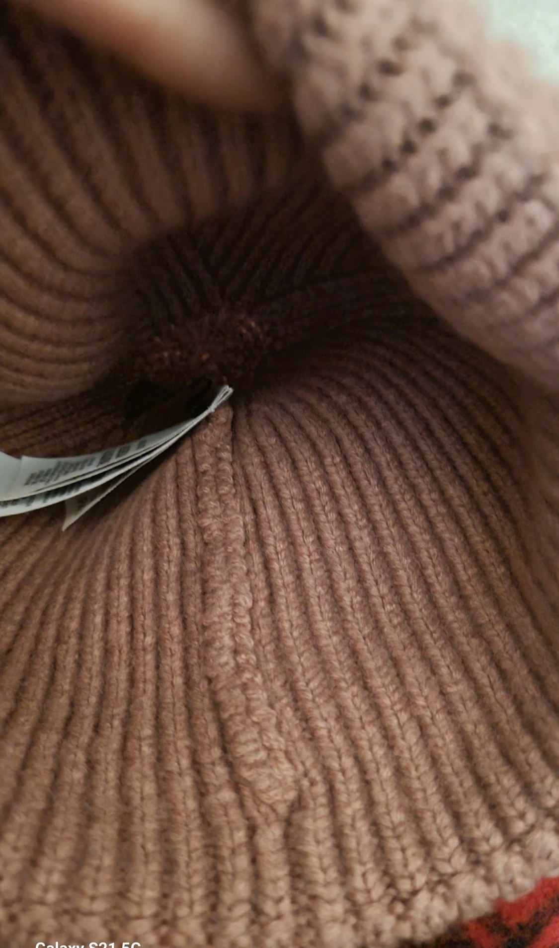 Rosa stickad mössa från The North Face - 5