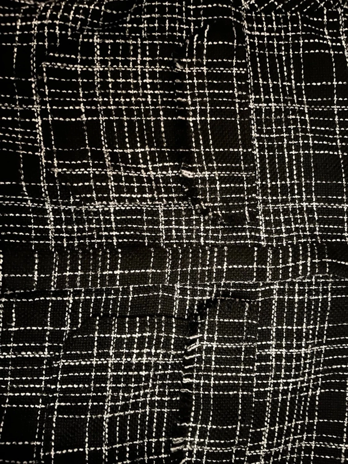 Svartvit rutig tunn jacka  - 1