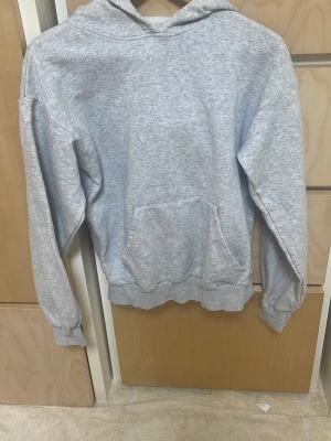 Grå hoddie från HM - Jag ser inga fläckar på den är i bra skick men man ser att den är använd har tvättats några gånger så är inte lika mjuk i material längre men är annars i bra skick och går att använda 