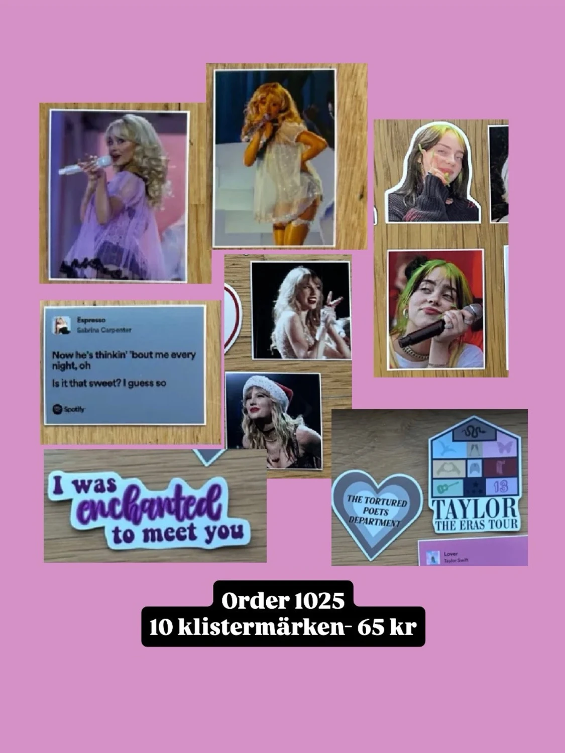 10 st klistermärken