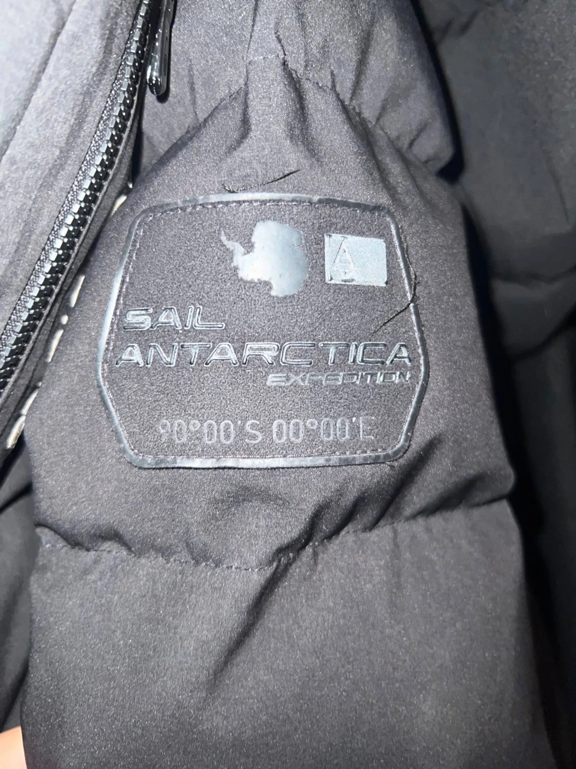 Svart Sail Racing pufferjacka med huva - 2