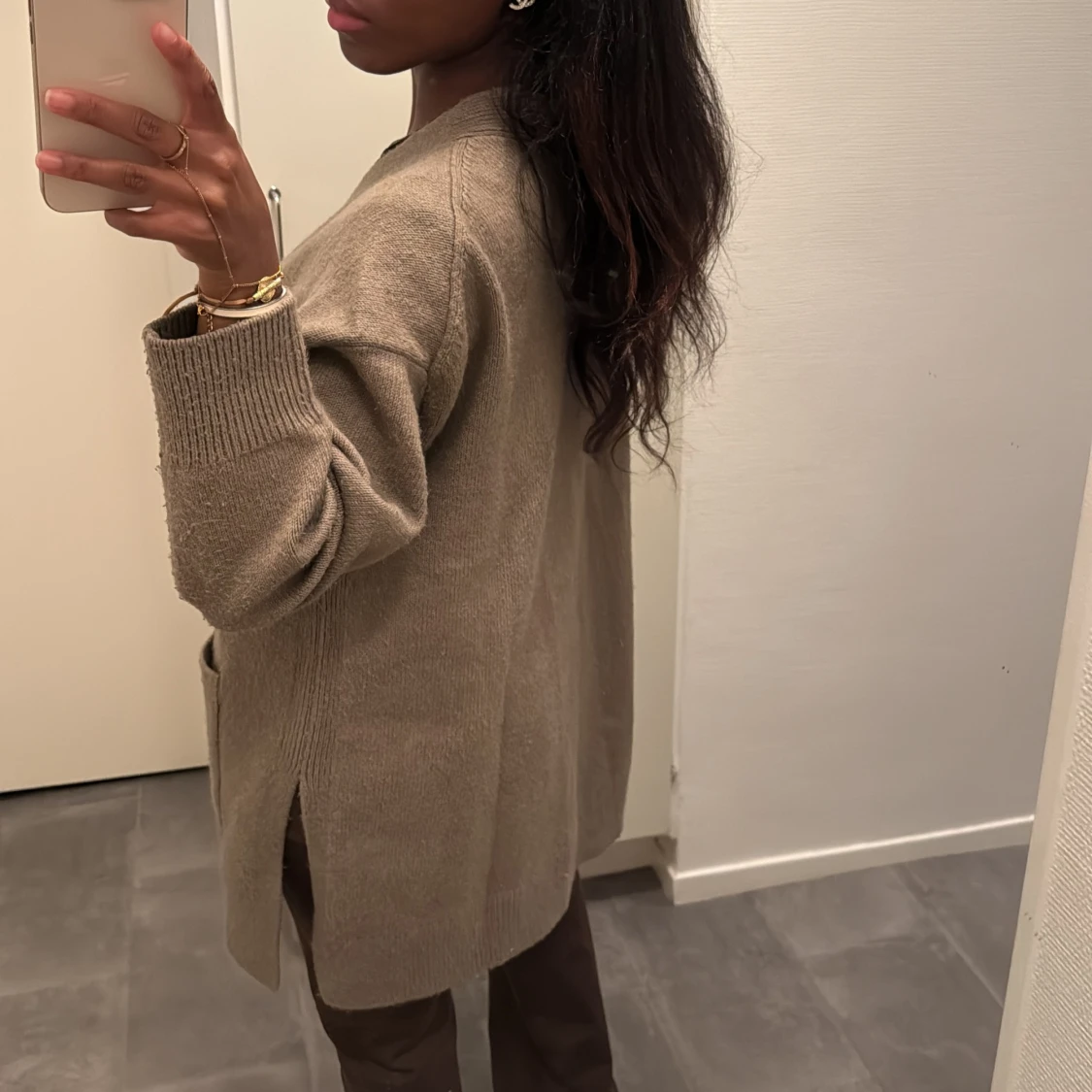 Oversized kofta med stora knappar - 2