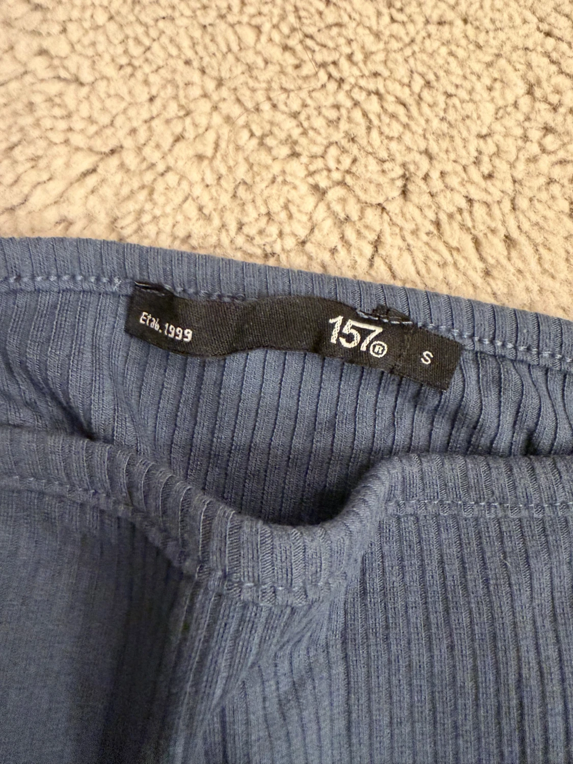 Blå ribbad långklänning 157 - 1