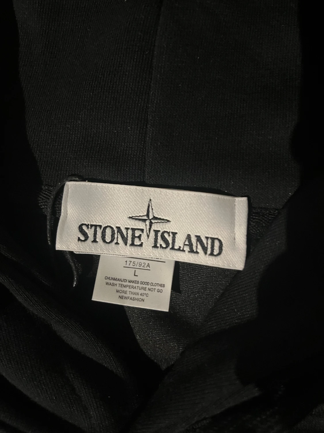 Svart hoodie Stone Island  - 2