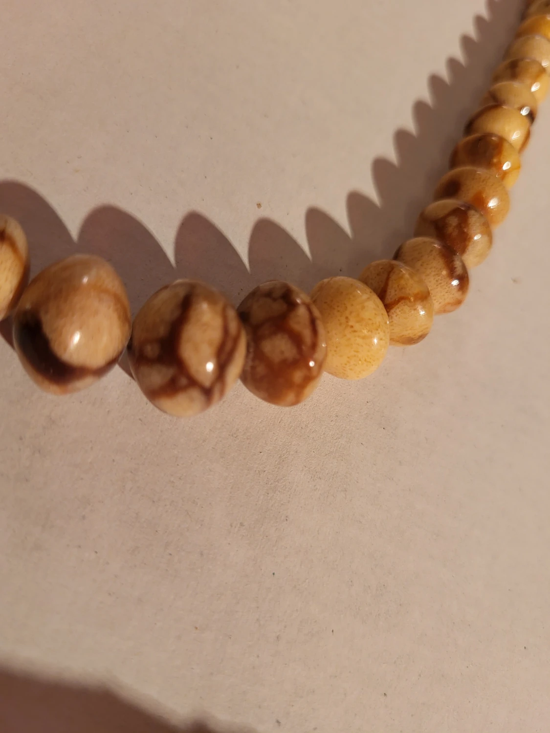 Vintage Jasper necklace 1980s - 2