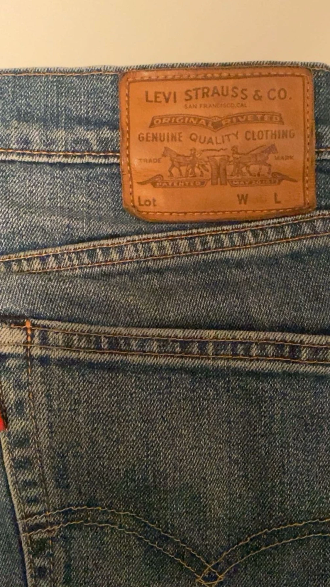 Levi's 501 blå jeans straight fit - 2