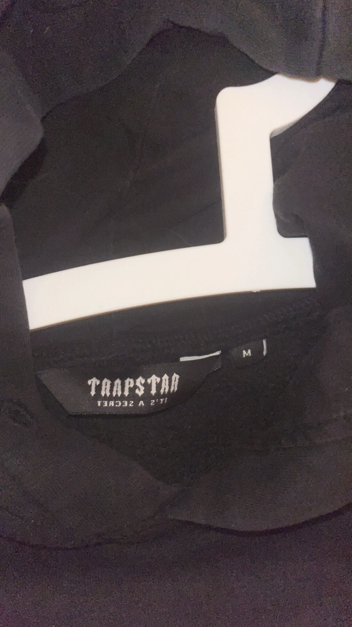 Svart Trapstar hoodie med tryck - 1