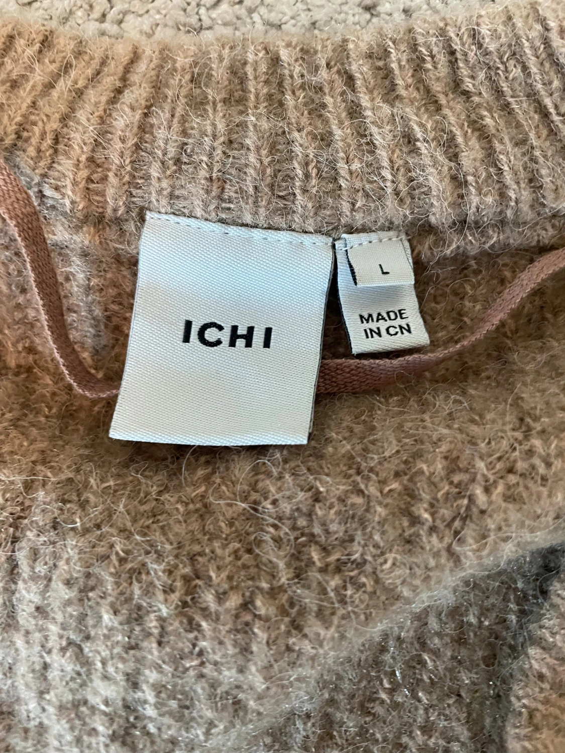 Brun stickad kofta från ICHI - 3
