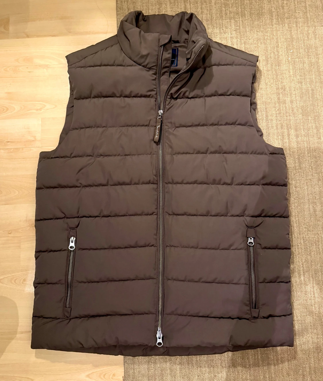 Brun dunväst från Bondelid, herr-modell strl S/M