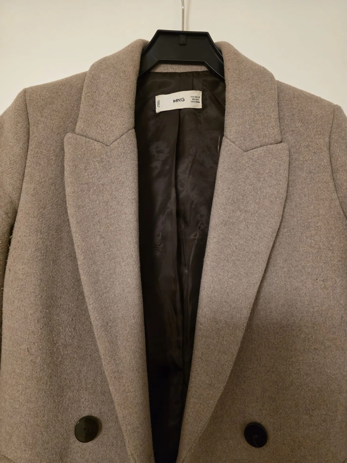 Beige lång kappa från MNG - 1