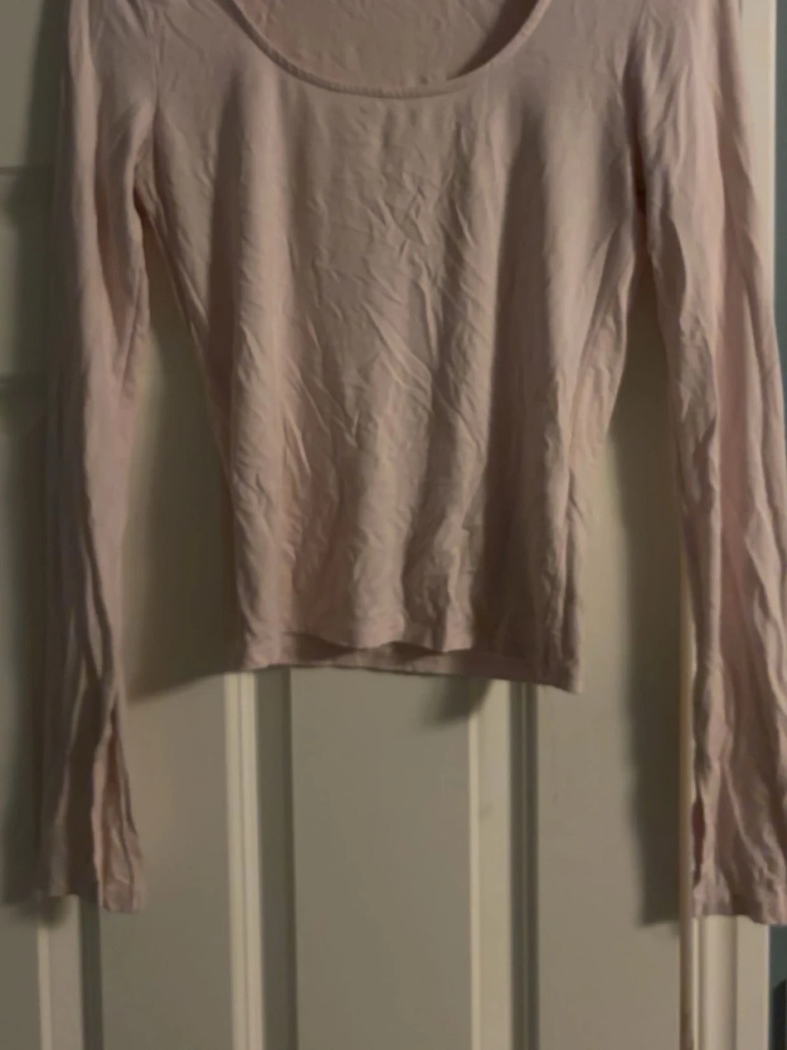 Ljusrosa långärmad topp