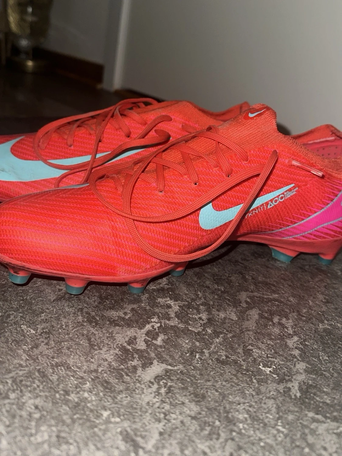 Nike Mercurial fotbollsskor röd/blå - 1