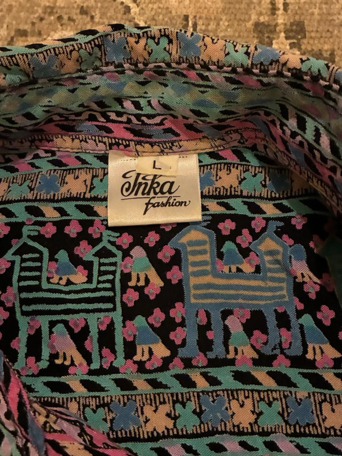 Vintage Inka Fashion shirt multi color - 1