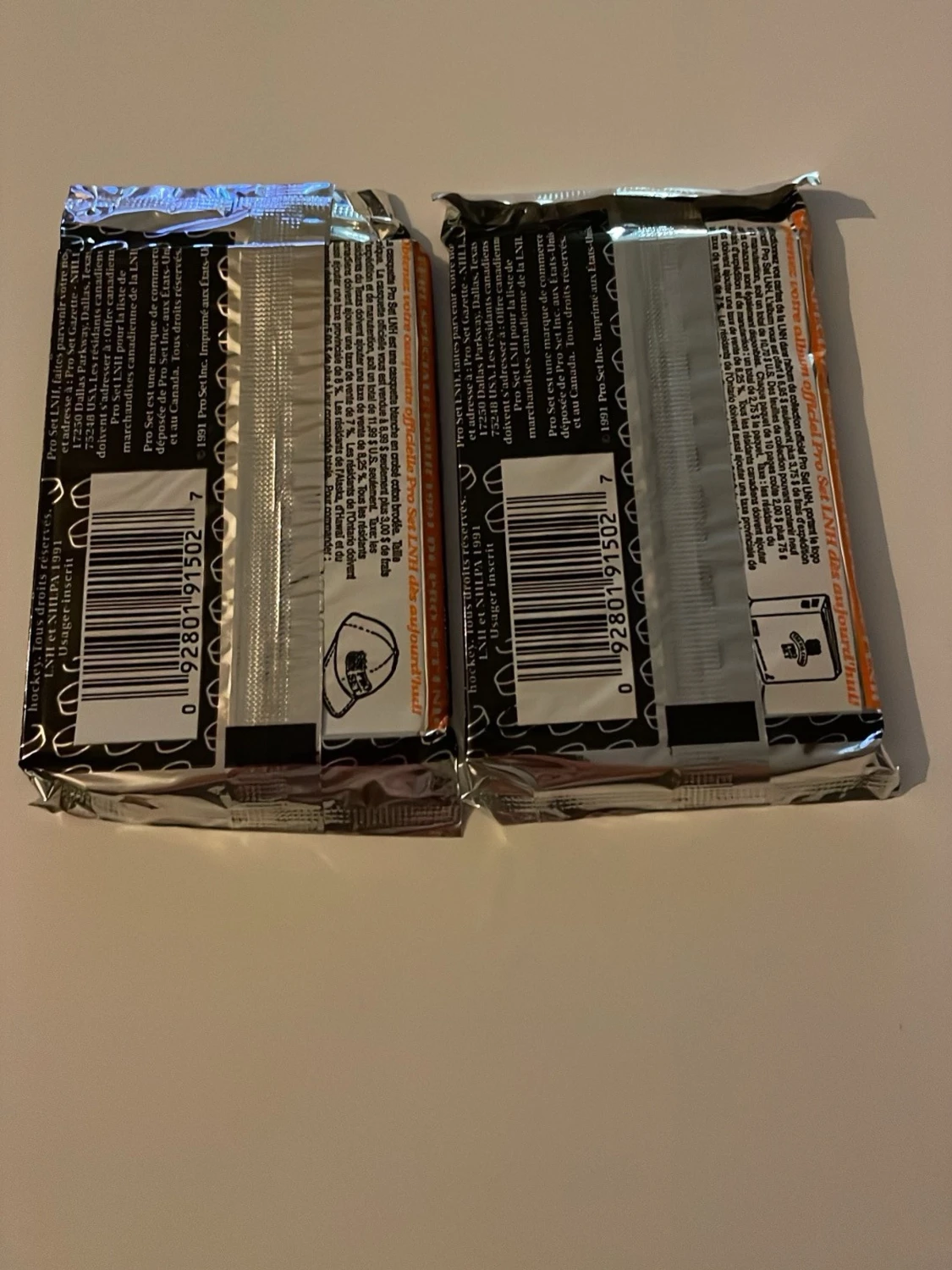 NHL Pro Set hockeykort 1991-92 oöppnade - 1