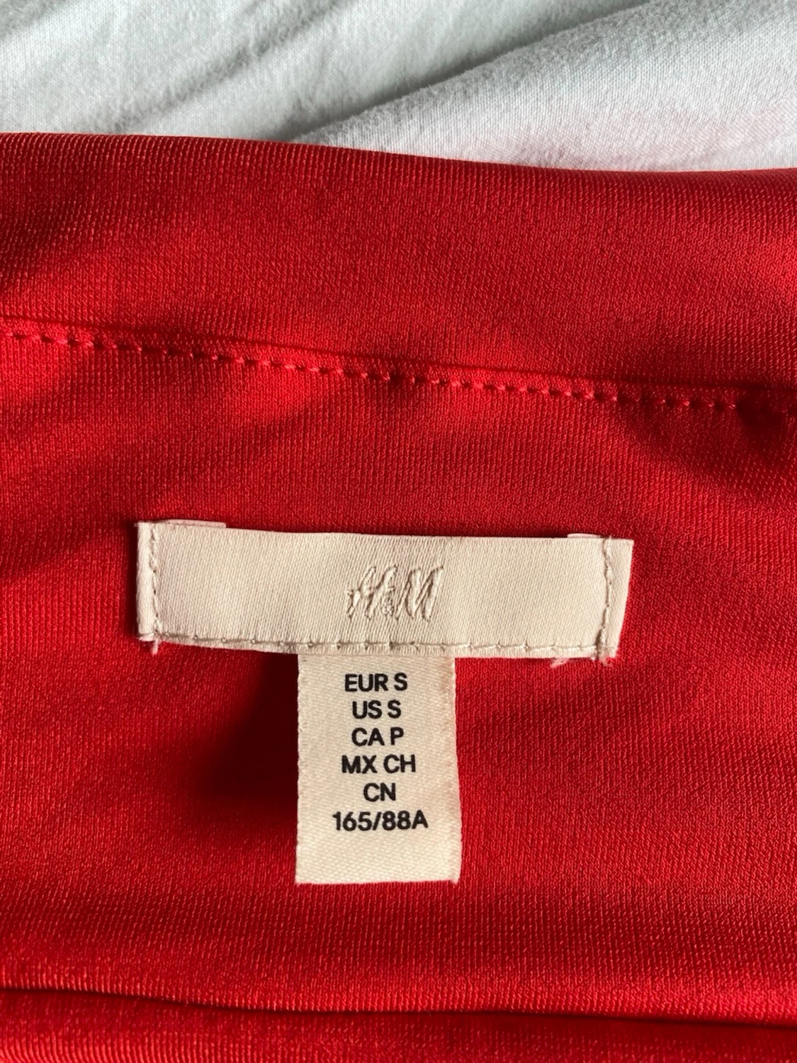Röd offshoulder topp med rynk - 2