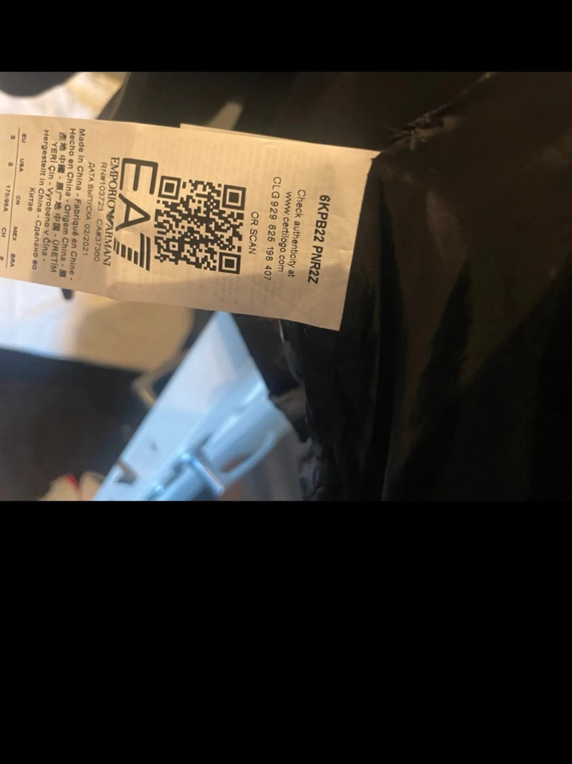 Svart pufferjacka från EA7 Emporio Armani - 5