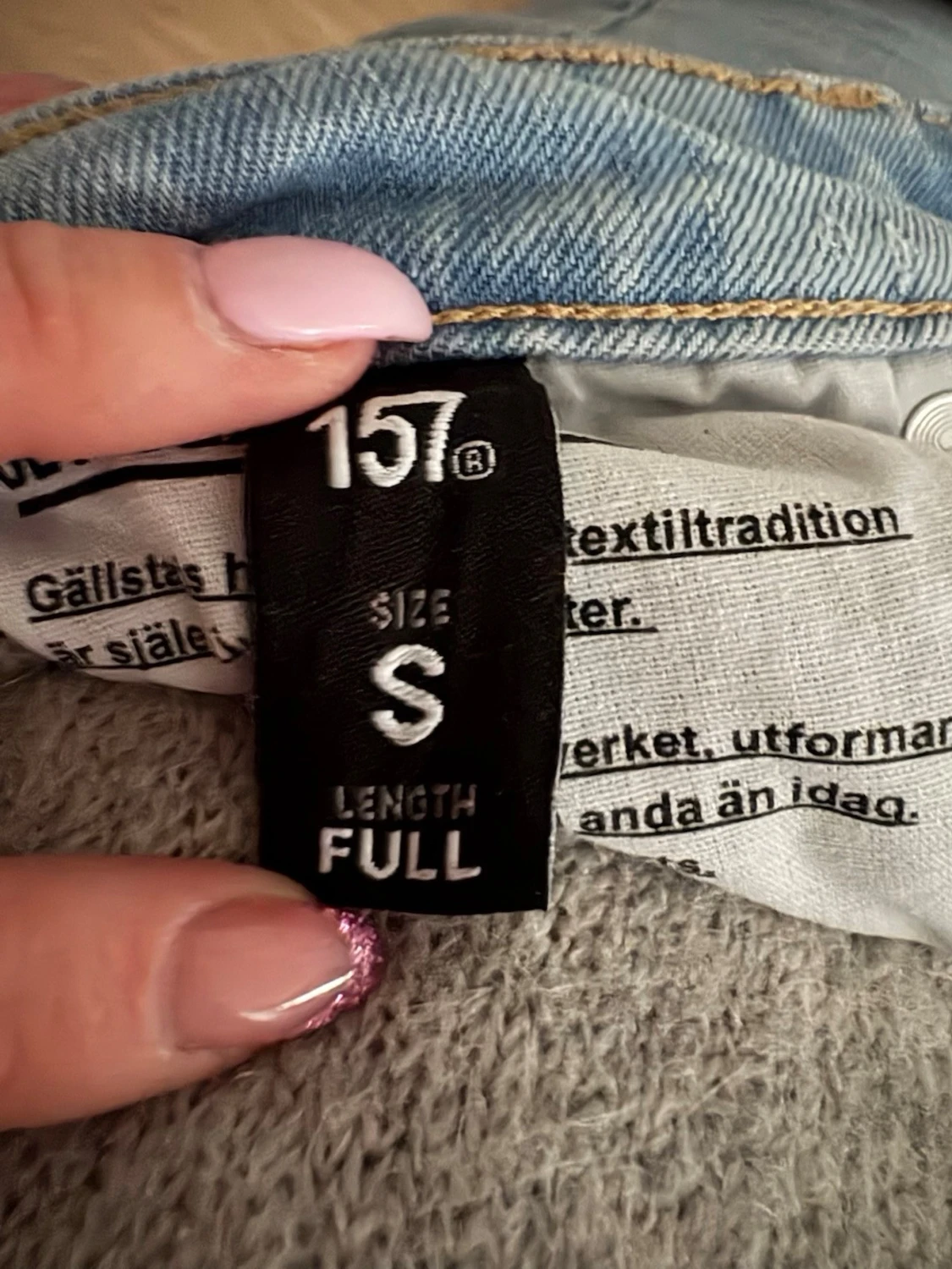 Ljusblå bootcut jeans - 3