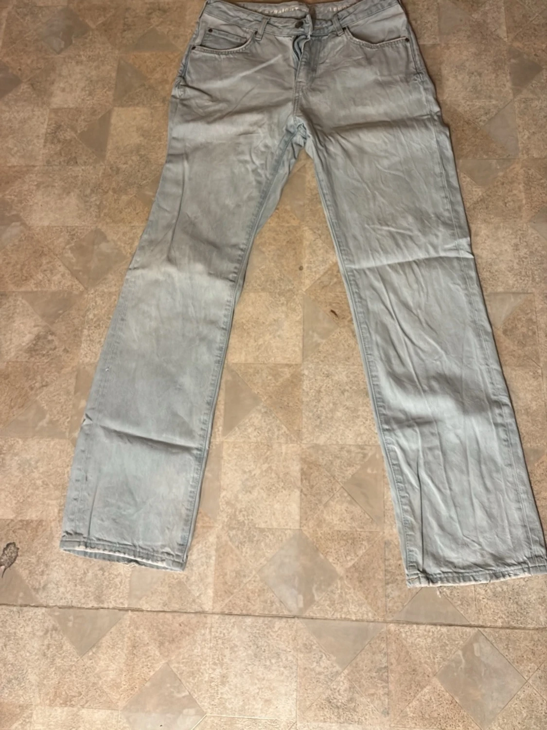 Ljusblå raka jeans från Lee - 1