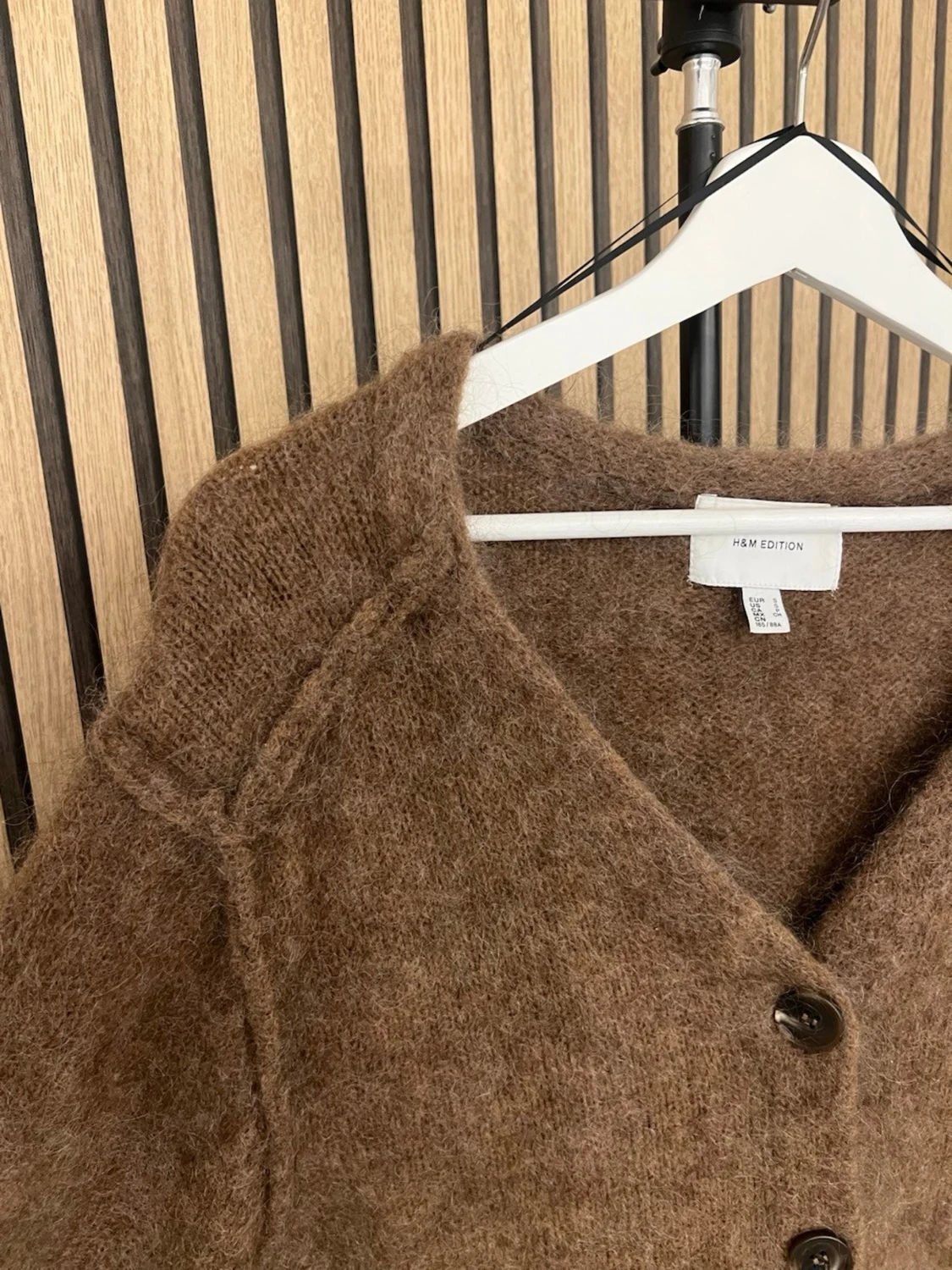 Brun kofta i mohairmix från H&M - 2