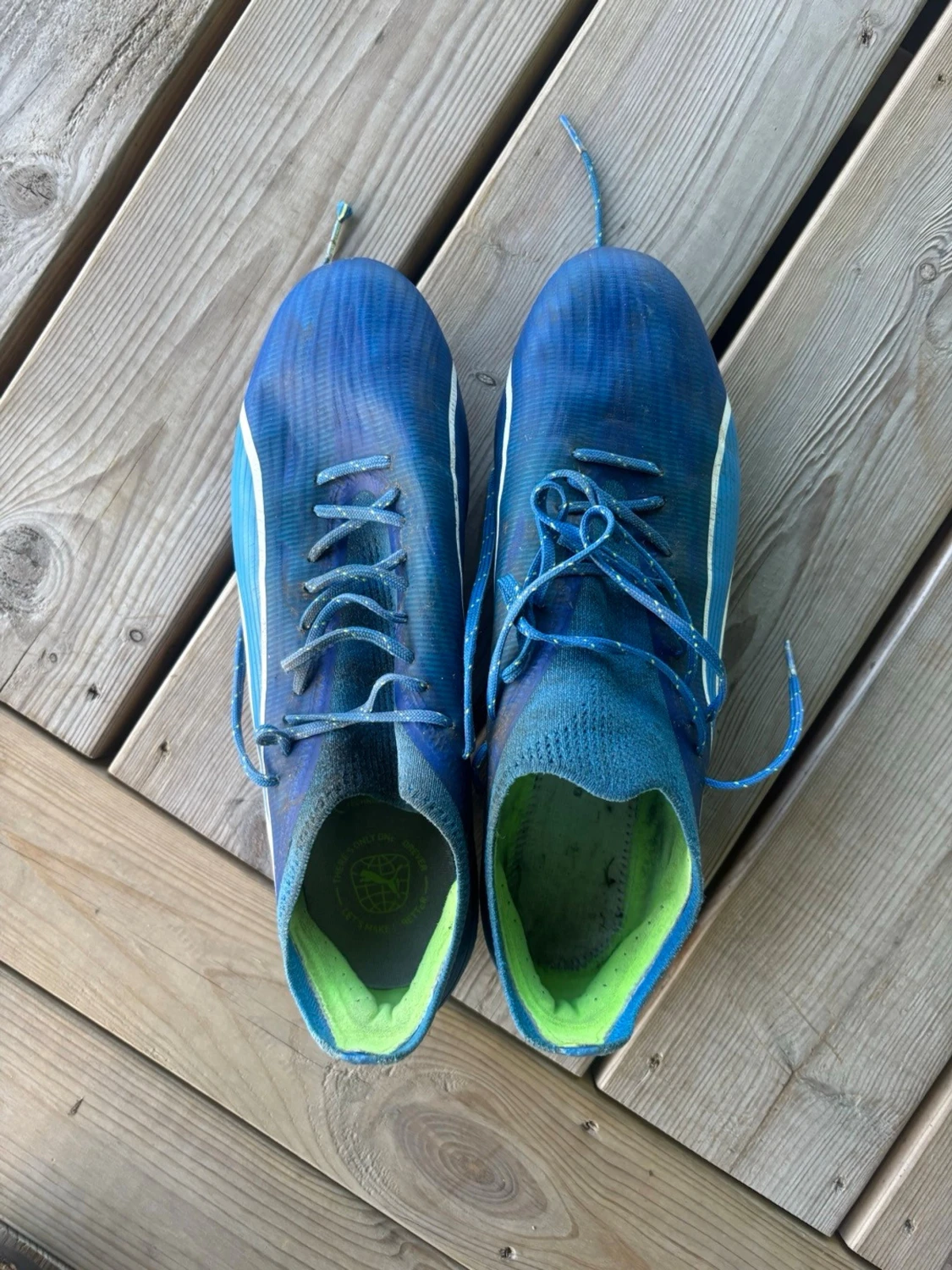 Blå Nike Mercurial fotbollsskor - 1