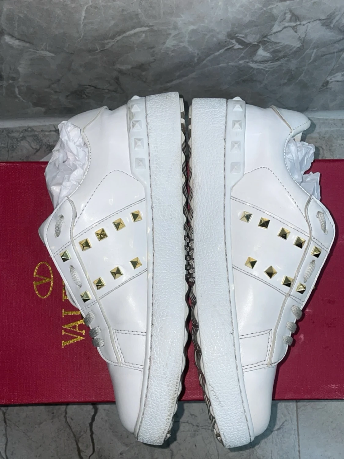 Valentino Rockstud vita sneakers - 2