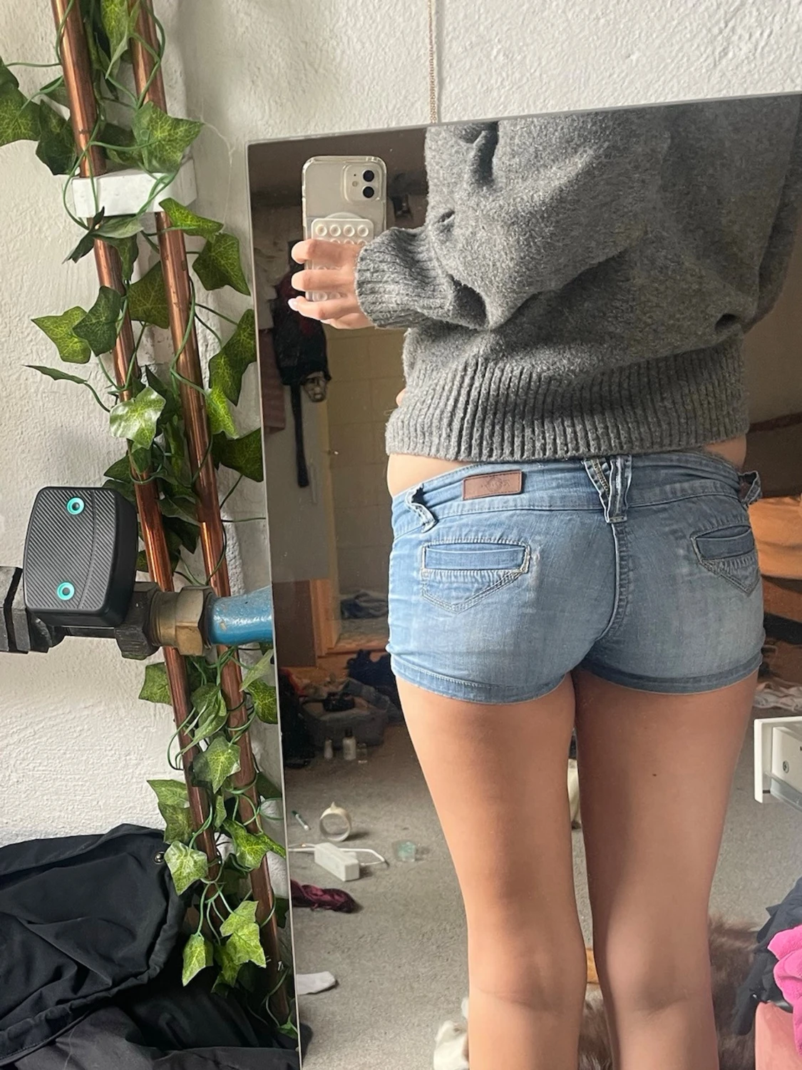 Mini jeansshorts - 3