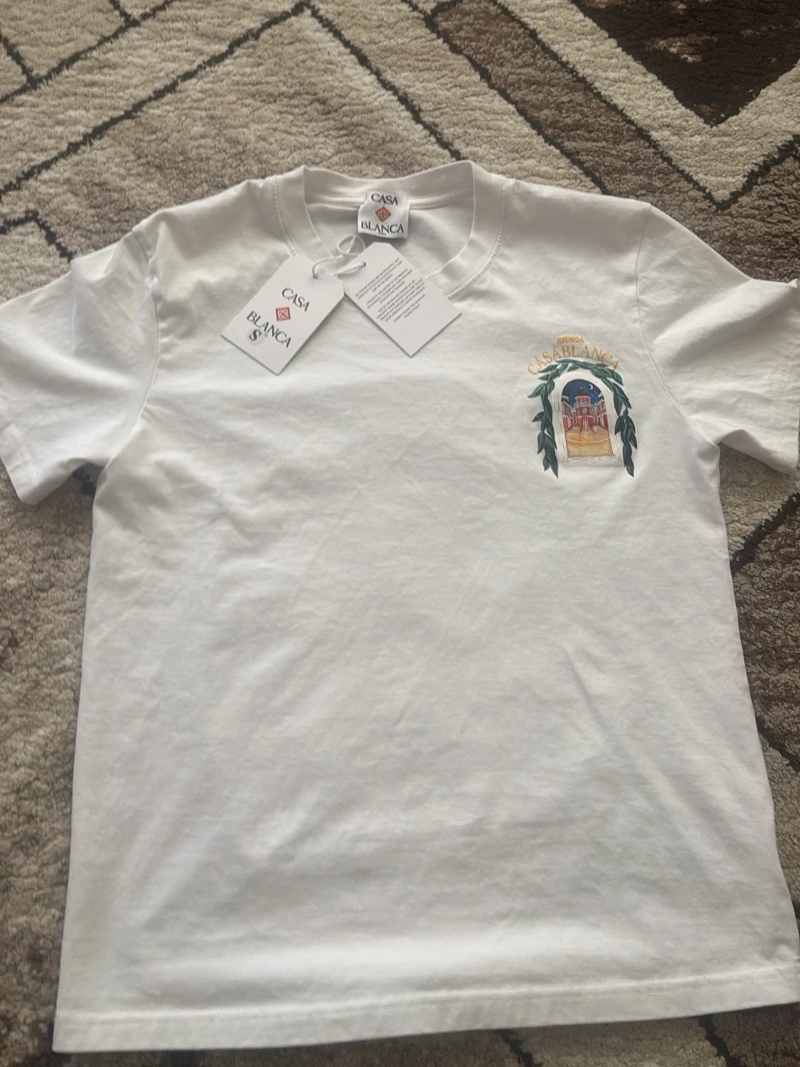 Vit t-shirt från Casablanca