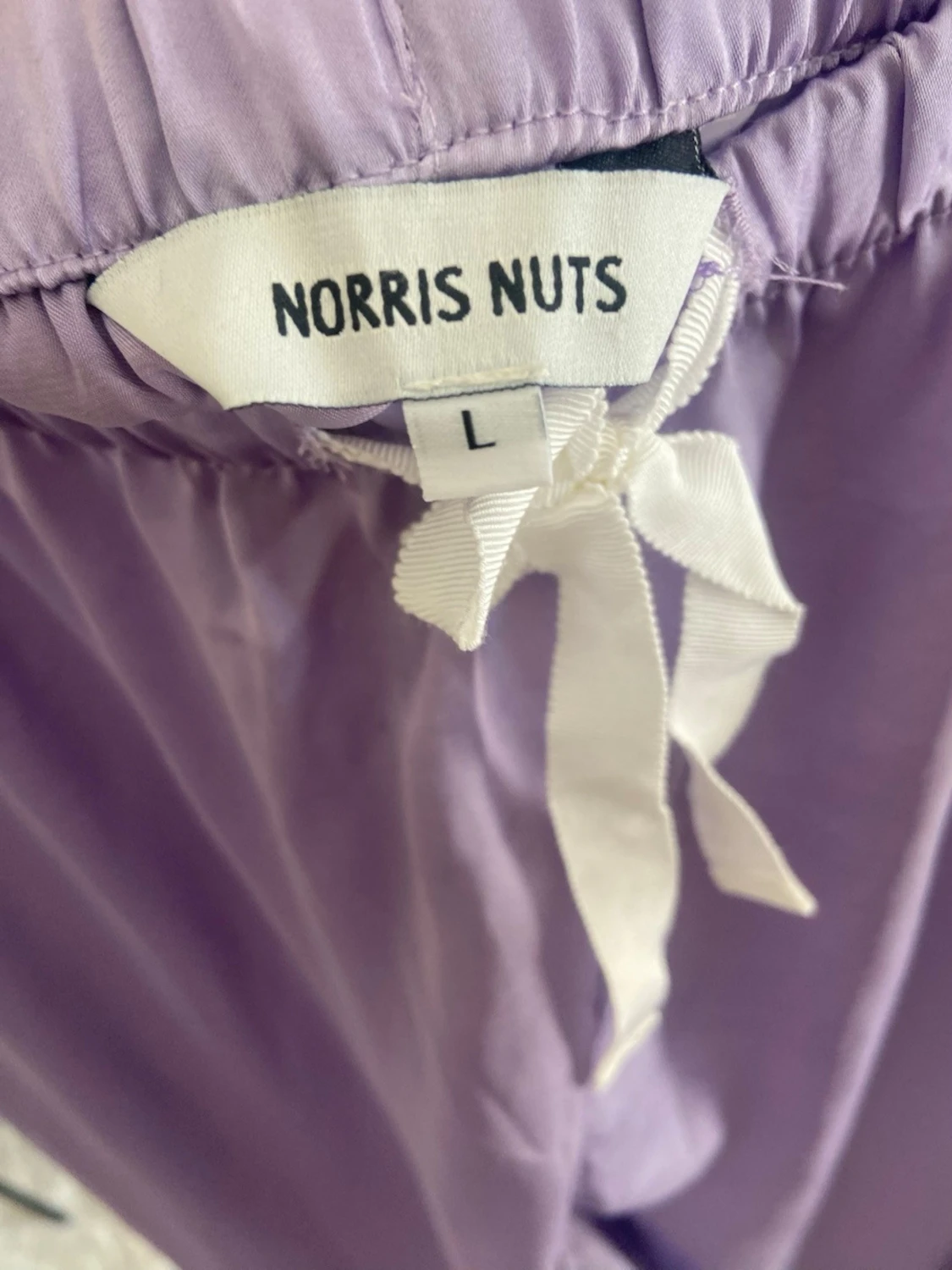 Ljuslila pyjamas siden pyjamas set från Norris Nuts - 2