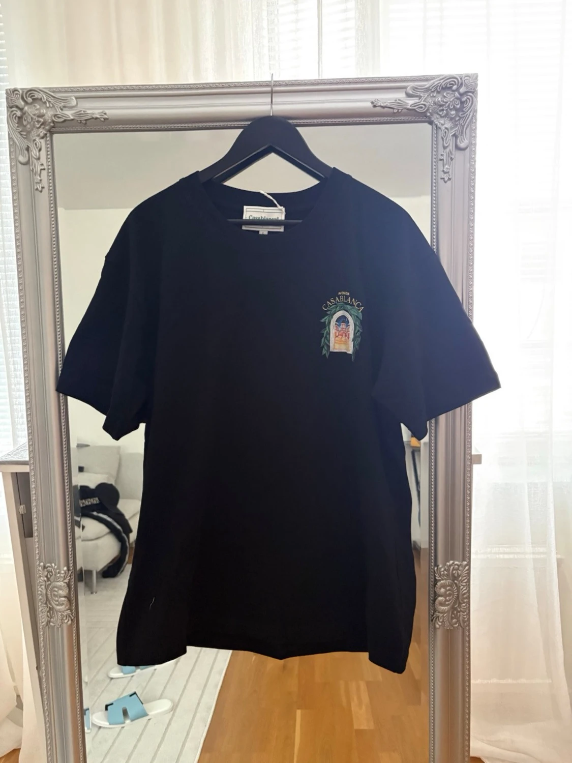 Svart Casablanca t-shirt med tryck