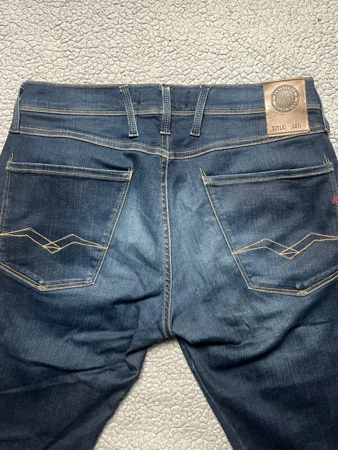 Mörkblå replay hyperflex jeans - 3